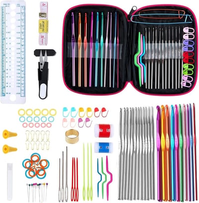Complete haaknaaldset voor haken, breien en creatieve projecten - Perfect voor beginners en gevorderden