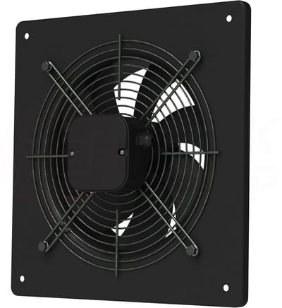 Axiale Ventilator - Afzuigventilator Buisventilator - Lucht Afvoeren - Stille Werking Hoge Luchtstroom - 300 mm - Zwart
