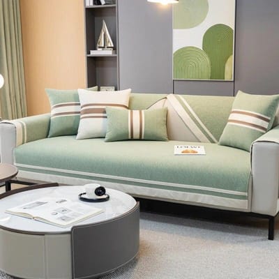 Nieuw Chenille Bankkussen Vier Seizoenen Universele Bankhoes Effen Kleur Bankkussen voor Woonkamer Huis Decoratieve Deken 70x70cm 1pcs
