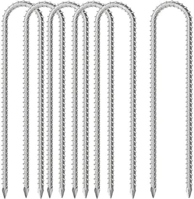 Trampolineharingen 30 cm - Zware U-vormige Grondankers voor Tenten, Schuren en Meer