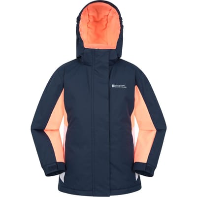 Mountain Warehouse Honing ski-jas voor kinderen (Zwart Iris Marine)