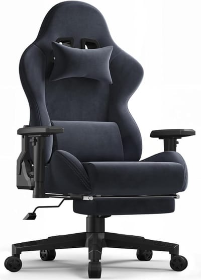 Ergonomische Bureaustoel - Bureaustoelen Voor Volwassenen en Kinderen - Gaming Stoel - Chair - Donkergrijs
