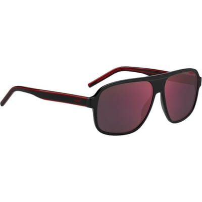 Hugo By Boss Hg 1296/S Rechthoekig Acetaat Met spiegelglazen Heren Zonnebril