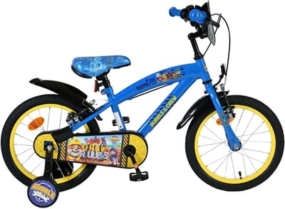 Paw Patrol - Rubble & Crew Kinderfiets - Jongens - 16 inch - Blauw - Twee handremmen