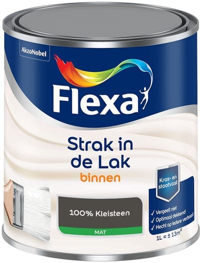 Flexa - Strak In De Lak Binnenlak Mat - 100% Kleisteen - Mengverf - 1 L