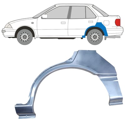 Reparatiepaneel achterspatbord voor Suzuki Swift 1988-2004 / Links / SEDAN
