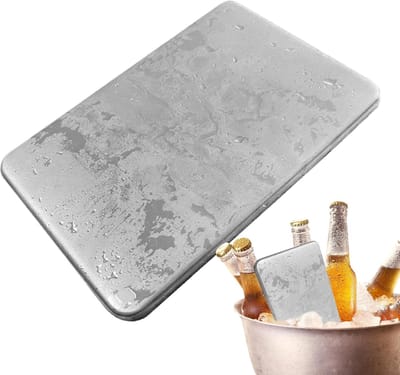 Roestvrijstalen Koel element - Herbruikbare IJsblok - Buiten Koelen - Geen Water Nodig - Verschillende Maten - Zilver