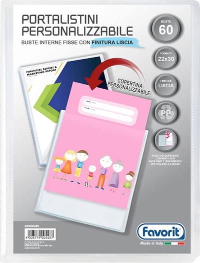 Favorit 400090486, Presentatiemap, A4, Polypropyleen (PP), Transparant, Mat, Portret