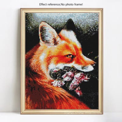Peinture au Diamant Animaux Image de Strass Broderie Diamant Affichage Complet Point de Croix 20X30 black