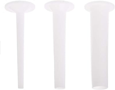 Vulbuizen Worstmaker - Vleesvuller Accessoires - Zelf Worst Maken - Set van 3 - 16cm Lengte - Wit