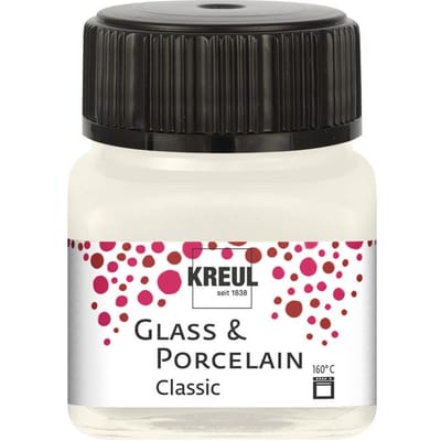 Glasverf - Porseleinverf - Ivoor - Classic - Glazuur look - Kreul - 20 ml