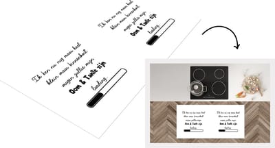 Keukenloper - Loper keuken - 'Oom en tante zijn' - Quotes - Spreuken - 120x60 cm - Keukenloper vinyl