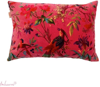 Imbarro - Sierkussen - Kussen - Cerise - Donkerroze - Paradise - 40x60cm -