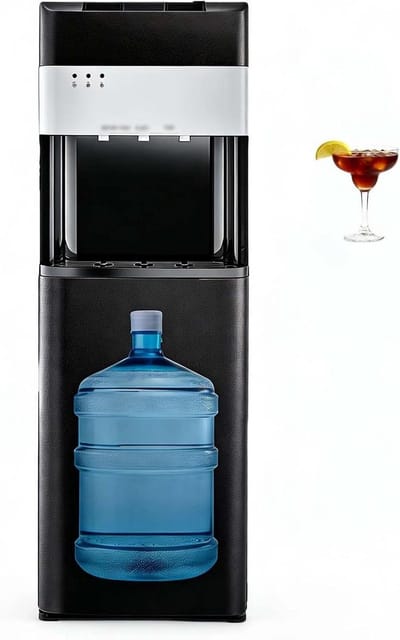 Waterkoeler Onderlader - Waterdispenser Warm Koud - Direct Water Tappen - Kinderveiligheidsslot - 95 cm Hoog - Wit