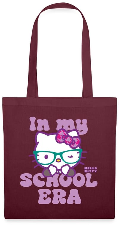 Hello Kitty Met Bril In My School Era Tas Van Stof Schoudertas