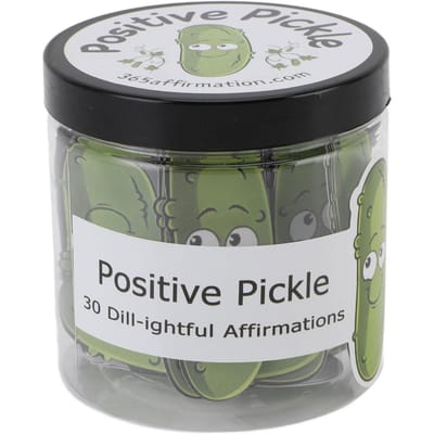 30 Kaarten Positieve Augurk Decoratieve Pot Opbeurend Spreekwoord Emotionele Steun Positieve Augurk black