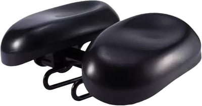 Fietszadelkussen - Zadelkussen Fiets - Comfortabel Fietsen - Dubbele Fusie Maat - 24.5 x 18 x 10 cm - Zwart