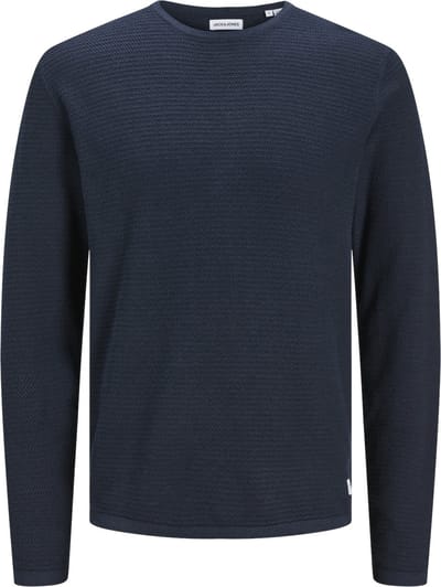 Jack & Jones Trui Jjegreg Knit Crew Neck Sn 12248917 Navy Blazer Mannen Maat - S