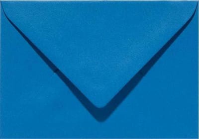 Papicolor Envelop C6 blauw 105gr-CV 6 stuks 302906 - 114x162 mm