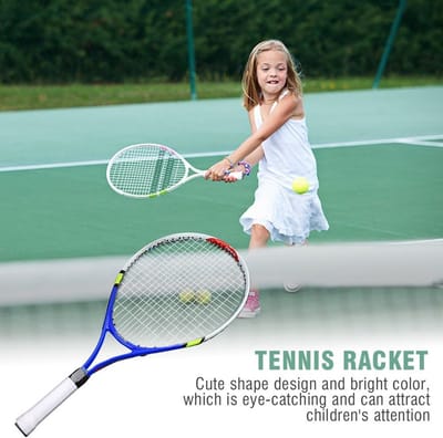 Duurzaam Tennis Racket voor Kinderen met Draagtas - Ideaal voor Training en Spelletjes