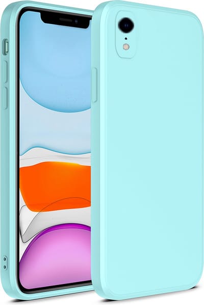 Smartphonica iPhone Xr siliconen hoesje met zachte binnenkant - Blauw geschikt voor Apple iPhone XR