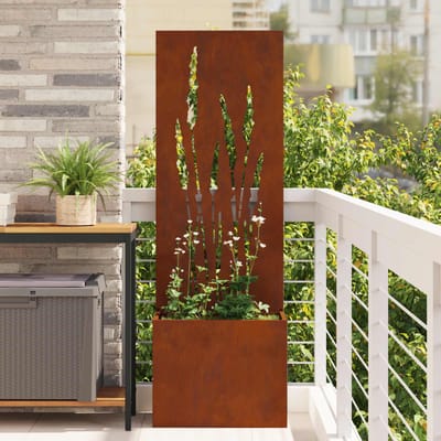 vidaXL - Tuin - Privacy - Scherm - Roestig - 50 - x - 32 - x - 150 - cm - Cortenstaal