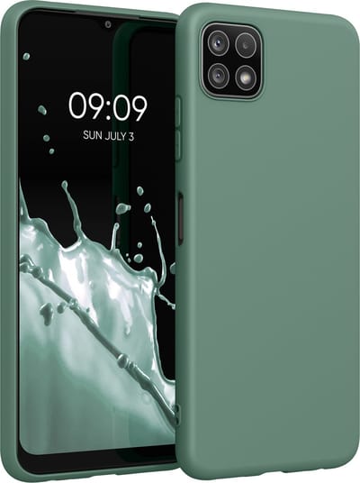kwmobile telefoonhoesje geschikt voor Samsung Galaxy A22 5G - Hoesje voor smartphone - Back cover in dennengroen