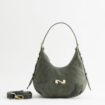 Nathan Baume Sam N261-31-04 Schoudertas Suede Bamboo