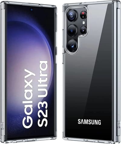 Transparant Dun TPU Hoesje Geschikt voor Samsung Galaxy S23 Ultra | Back Cover | Lichtgewicht | Ultra Dun | Flexibel | Zacht | Doorzichtig