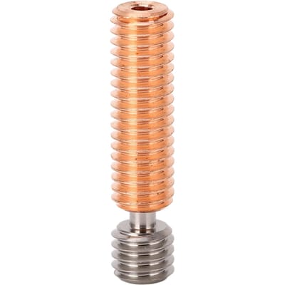 Bimetaal Keel Nozzle Hittebestendig Ti Legering Koper Draad Upgrade Hotend Heatbreak voor 3D beige