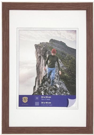 Fotolijst - Henzo - Edge - Fotomaat 30x40 cm - Roodbruin
