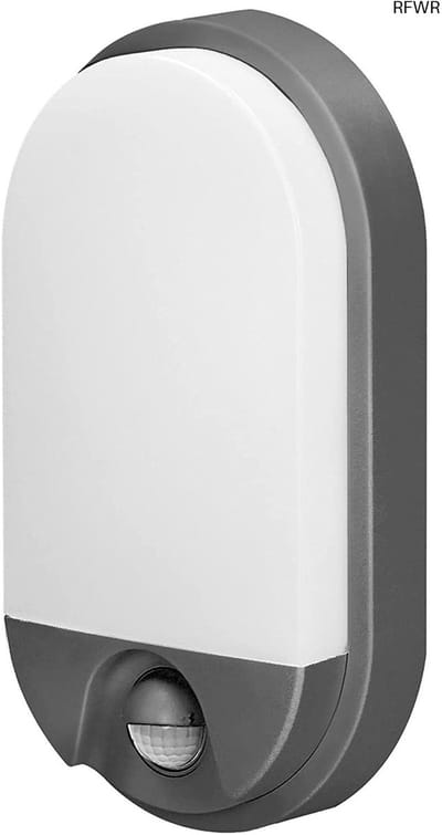 RFWR® Buitenlamp met Bewegingssensor 15W | IP54 Tuinverlichting Grijs
