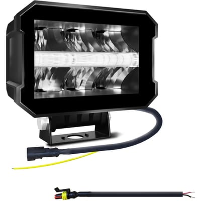 100W Spot Flood Combo LED-lichtbalk, 5 inch 10000LM Rijlicht Waterdichte LED-werklamp voor zwart