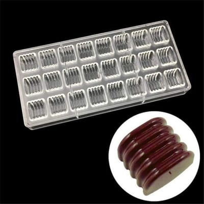 Cosensi- Bakvorm Polycarbonaat 27,5x13,5cm - Bakvormen - Taartvorm - Chocoladevorm - Herbruikbaar - Veilig en duurzaam - Siliconen Bakvorm