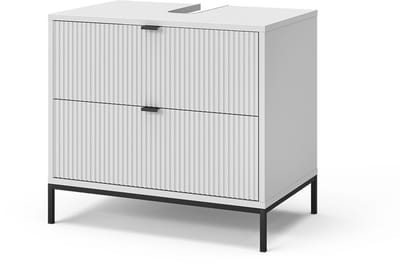 Vicco Eliza Wastafelonderkast – 70 x 63 cm Met 2 uittrekbare laden Wit