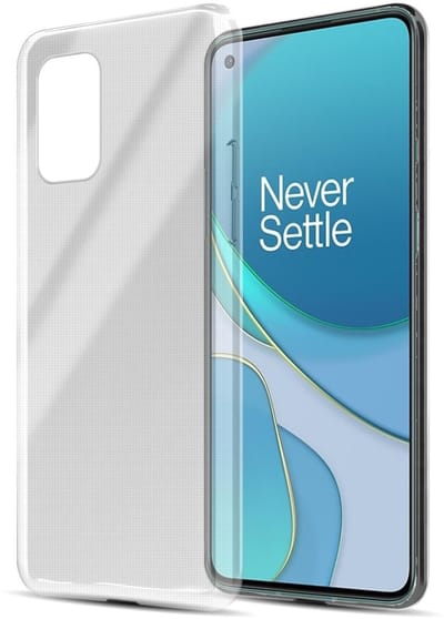 Cadorabo Hoesje geschikt voor OnePlus 8T in VOLLEDIG TRANSPARANT - Beschermhoes gemaakt van flexibel TPU Silicone Case Cover