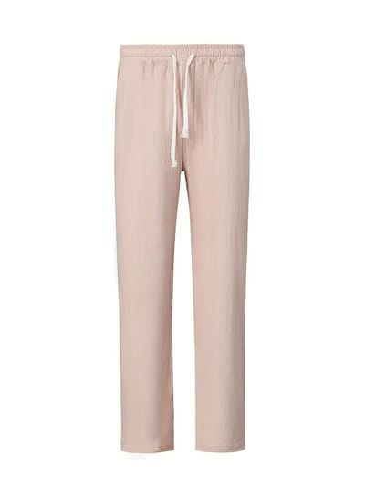 Livano Linnen Broek Heren - Zomerbroek - Volwassenen - Lange Broek - Pantalon - Strandbroek - Zomer - Ibiza Stijl - Khaki - Maat S