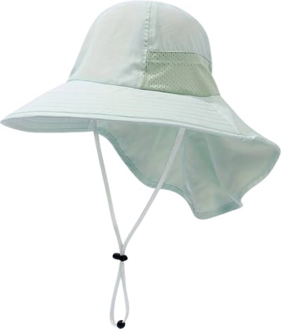 Livano Zonnehoed - Reishoed - UV Beschermende Hoed - Bucket Hat - Festival - Pet - Hoedje Voor Kinderen - Hoofdbescherming - Licht Groen