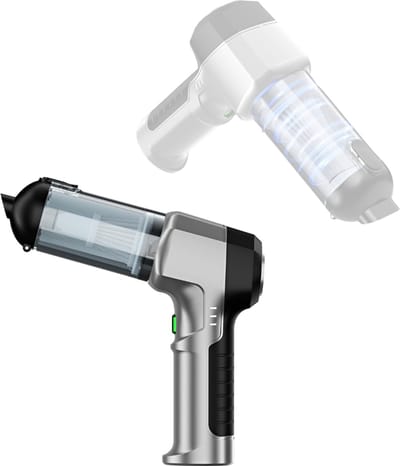 CLVP® Kruimeldief Draadloos - Auto Stofzuiger - Handstofzuiger - Grijs