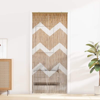 vidaXL - Insect - Deur - Gordijn - Meerkleurig - 90 - x - 200 - cm - Bamboe