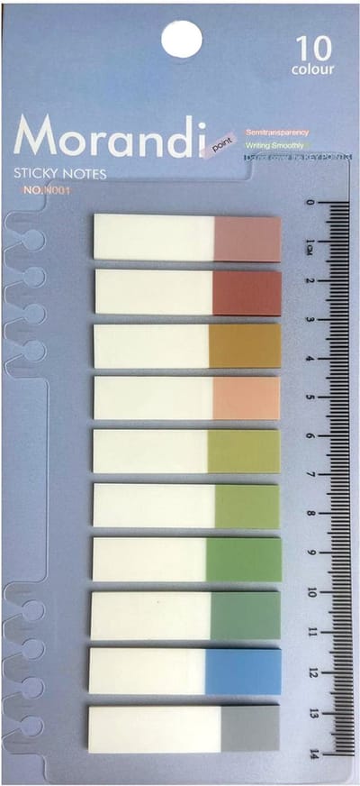 Index Tabs 200 tabs/stickers – 10 kleuren sticky notes – Markeertabs en memoblaadjes – Leuk kerstcadeau, sinterklaascadeau of schoencadeau voor hem en haar – Cadeaus onder €10 – Perfect voor bullet journal en boek annotatie