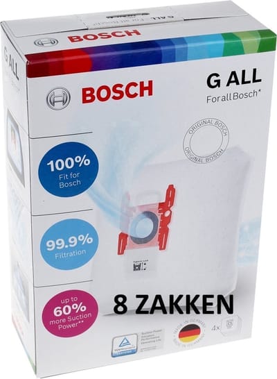 Bosch BBZ41FG / Siemens VZ41AFG Stofzuigerzakken Type G - 8 stuks