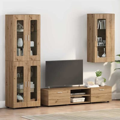 vidaXL Houten Kast Artisan Eiken 50 x 29 x 100 cm Bewerkt hout