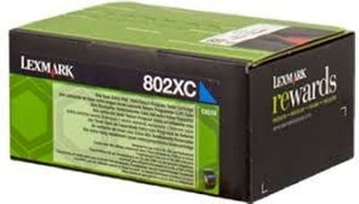 Lexmark 80C2XC0 (802XC) Toner Cyaan Extra hoge capaciteit
