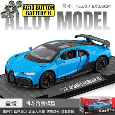 1:32 Bugatti Chiron Hypercar Legering Metaal Diecast Modelauto Huisdecoratie Desktop Display Ornamenten Hoge Simulatie Miniaturen