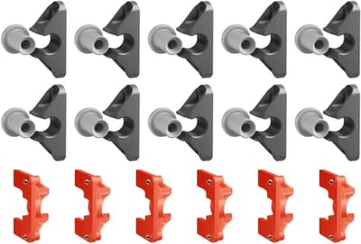 Paneel Bevestiger - Klem Connector - Verborgen Montage - Snelle Push-Fit Verwijdering - Compact Type 2 - Zwart