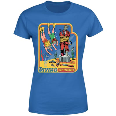 Diving For Treasure Women's T-Shirt - Blue - M - Blue