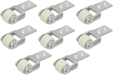 Dailygoods- Geleidingswiel 8 stuks - Schuifdeurwiel - Zwenkwiel - Meubelwiel - Nylon - Robuust en waterdicht