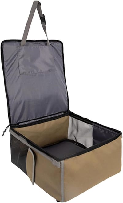 Honden Autostoel - Reisstoel Puppy - Veilig Reizen - Ademend Mesh - 45 x 42 x 3 cm - Grijs