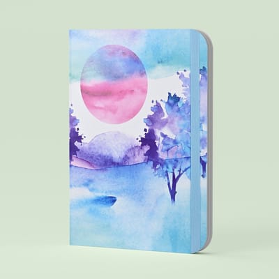 Peter Pauper Mid Size notitieboek - Reflections - met elastieksluiting - 16x21 cm